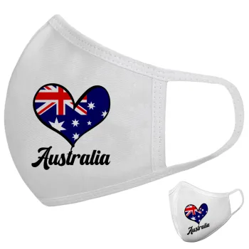 Australia flag, Μάσκα υφασμάτινη υψηλής άνεσης παιδική (Δώρο πλαστική θήκη)