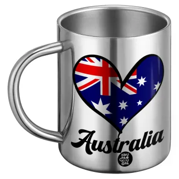 Australia flag, Ανοξείδωτη Μεταλλική Κούπα 450ml - Διπλού Τοιχώματος