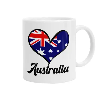 Australia flag, Ceramic coffee mug, 330ml