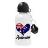 Metal water bottle, White, aluminum 500ml