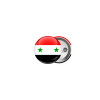 Syria flag, Κονκάρδα παραμάνα 2.5cm