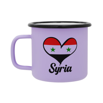 Syria flag, Κούπα Μεταλλική εμαγιέ ΜΑΤ Light Pastel Purple 360ml