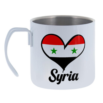 Syria flag, Mug Stainless steel double wall 400ml