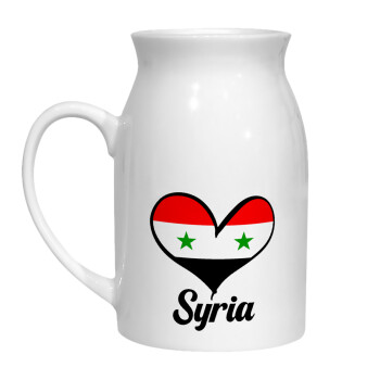 Syria flag, Κανάτα Γάλακτος, 450ml (1 τεμάχιο)