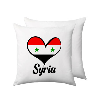 Syria flag, Μαξιλάρι καναπέ 40x40cm περιέχεται το  γέμισμα
