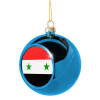 Blue Christmas tree ball ornament 8cm