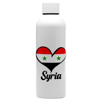 Syria flag, Μεταλλικό παγούρι νερού, 304 Stainless Steel 800ml