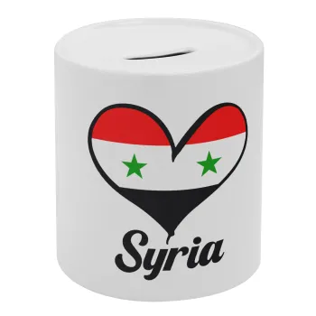 Syria flag, Κουμπαράς πορσελάνης με τάπα