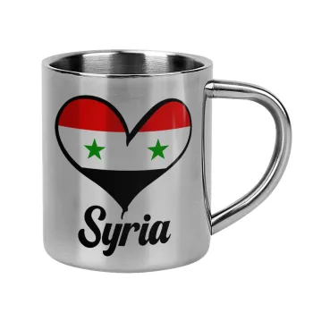 Syria flag, Mug Stainless steel double wall 300ml