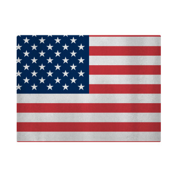 USA flag, Επιφάνεια κοπής γυάλινη (38x28cm)