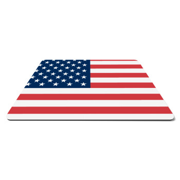 USA flag, Mousepad ορθογώνιο 27x19cm