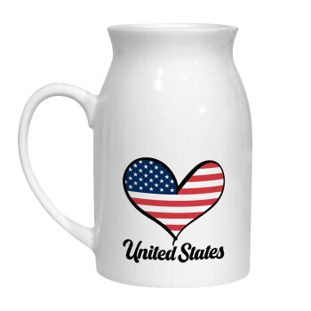 USA flag, Milk Jug (450ml) (1pcs)