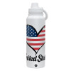 1L Stainless Steel Thermal Bottle with Phone Holder & Double Wall Insulation
