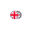 England flag, Κονκάρδα παραμάνα 2.5cm