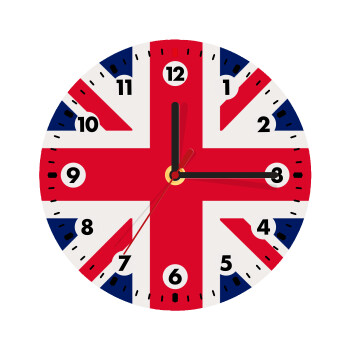 England flag, Ρολόι τοίχου ξύλινο (20cm)