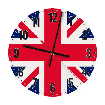 England flag, Ρολόι τοίχου ξύλινο (30cm)