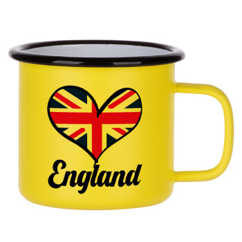 England flag, Κούπα Μεταλλική εμαγιέ ΜΑΤ Κίτρινη 360ml
