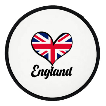 England flag, Βεντάλια υφασμάτινη αναδιπλούμενη με θήκη (20cm)