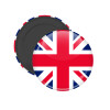 England flag, Μαγνητάκι ψυγείου στρογγυλό διάστασης 5cm