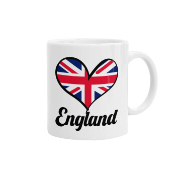 England flag, Ceramic coffee mug, 330ml (1pcs)