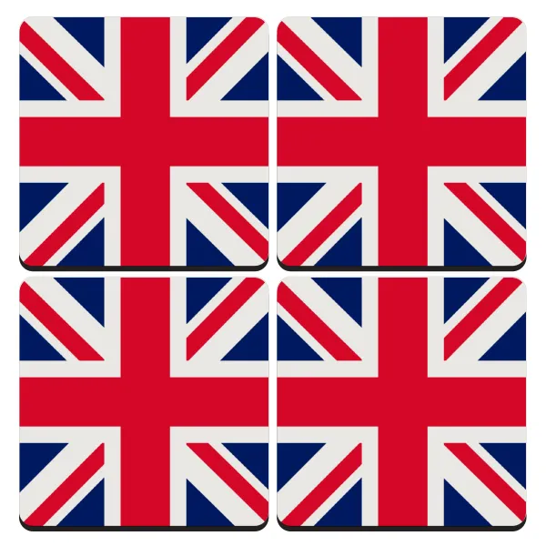 England flag — Σουβέρ ξύλινα τετράγωνα (9cm)