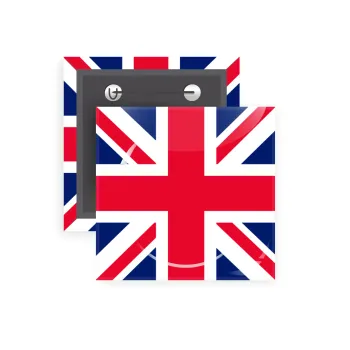 England flag, Κονκάρδα παραμάνα τετράγωνη 5x5cm