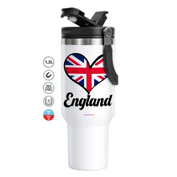 England flag, Mega Travel Mug / Travel Mug, double walled (thermal) 1.2L