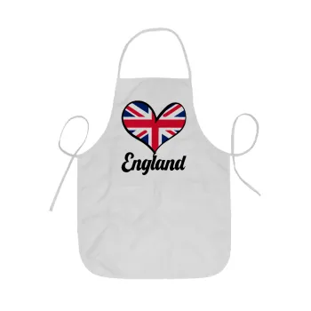 England flag, Ποδιά Σεφ ολόσωμη κοντή  Παιδική (44x62cm)