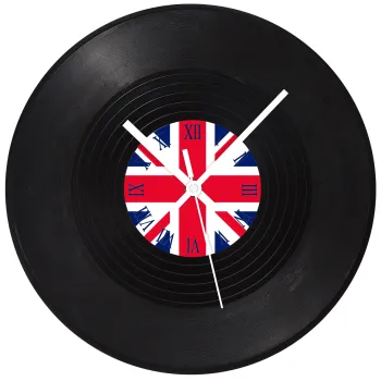 England flag, Ρολόι τοίχου Βινύλιο (30cm)