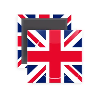 England flag, Μαγνητάκι ψυγείου τετράγωνο διάστασης 5x5cm
