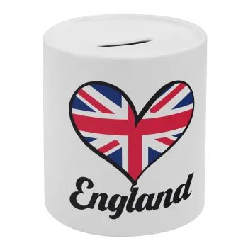 England flag, Κουμπαράς πορσελάνης με τάπα