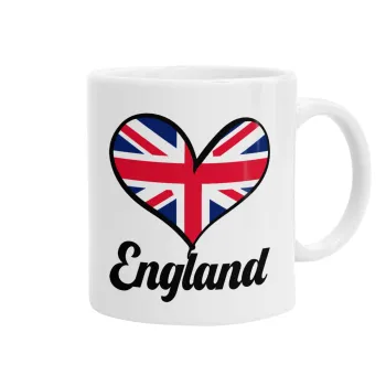 England flag, Ceramic coffee mug, 330ml