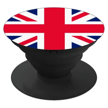 England flag, Phone Holders Stand  Black Hand-held Mobile Phone Holder