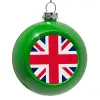 Green Christmas tree ornament bauble 8cm