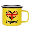 Metallic enamel MATT Yellow cup 360ml