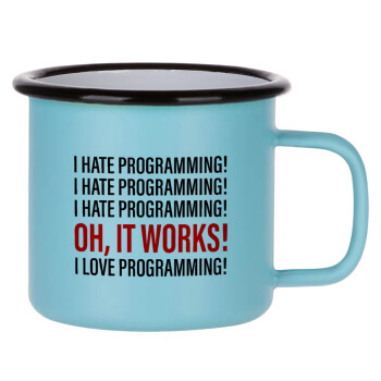I hate programming!!!, Κούπα Μεταλλική εμαγιέ ΜΑΤ σιέλ 360ml