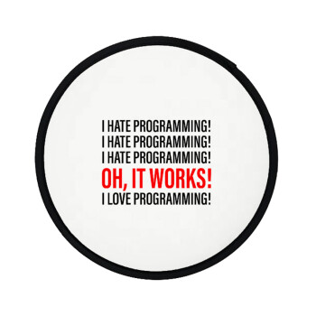 I hate programming!!!, Βεντάλια υφασμάτινη αναδιπλούμενη με θήκη (20cm)