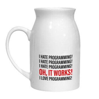 I hate programming!!!, Κανάτα Γάλακτος, 450ml (1 τεμάχιο)