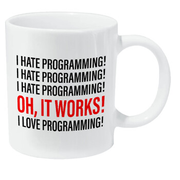 I hate programming!!!, Κούπα Giga, κεραμική, 590ml