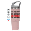 Pink color, 890ml (30oz) stainless Steel Tumbler with Handle