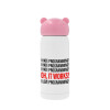 Pink stainless steel thermal flask, 320ml