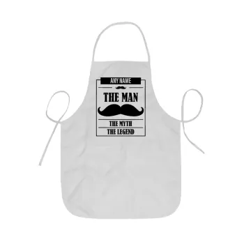 The man, the myth, Ποδιά Σεφ ολόσωμη κοντή  Παιδική (44x62cm)