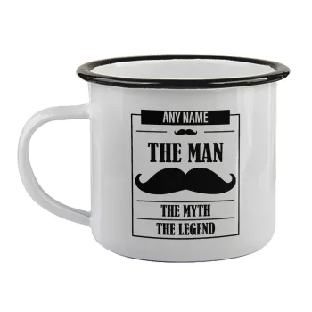 The man, the myth, Κούπα εμαγιέ με μαύρο χείλος 360ml