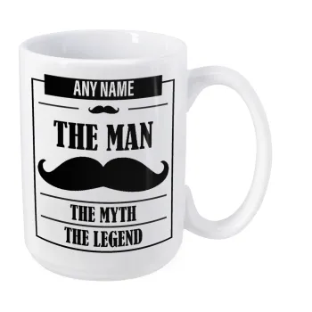 The man, the myth, Κούπα Mega, κεραμική, 450ml