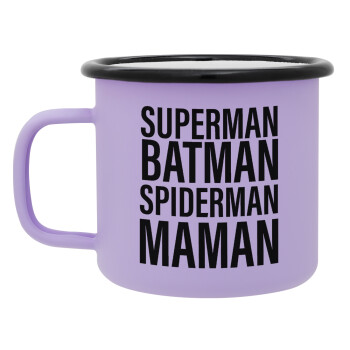 MAMAN, Κούπα Μεταλλική εμαγιέ ΜΑΤ Light Pastel Purple 360ml
