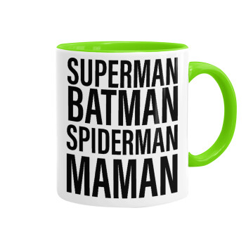 MAMAN, Mug colored light green, ceramic, 330ml