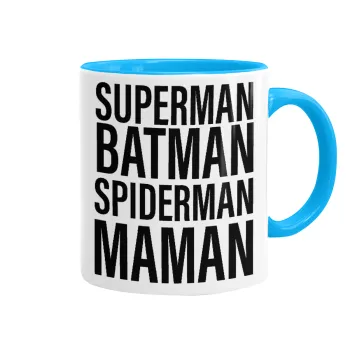 MAMAN, Mug colored light blue, ceramic, 330ml