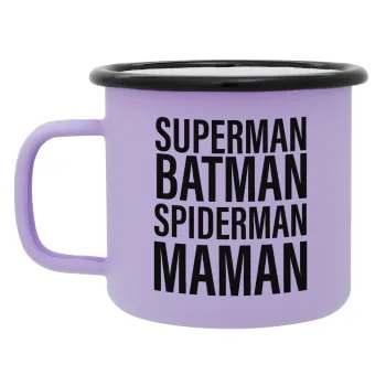 MAMAN, Κούπα Μεταλλική εμαγιέ ΜΑΤ Light Pastel Purple 360ml