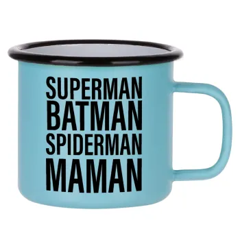 MAMAN, Κούπα Μεταλλική εμαγιέ ΜΑΤ σιέλ 360ml