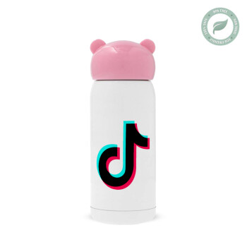 tik tok, Pink stainless steel thermal flask, 320ml